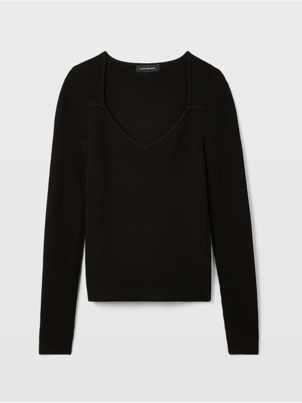 Club Monaco Shrug Neck Rib Sweater Size Large - Picture 4 of 8